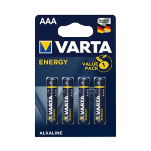 Pilhas alcalinas AAA - 1,5V