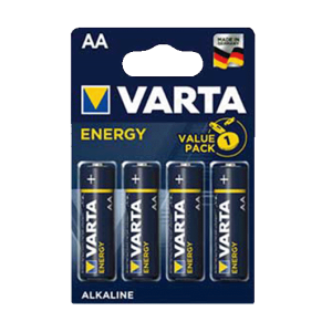 Pack 4 Pilhas Alcalinas AA - 1,5V